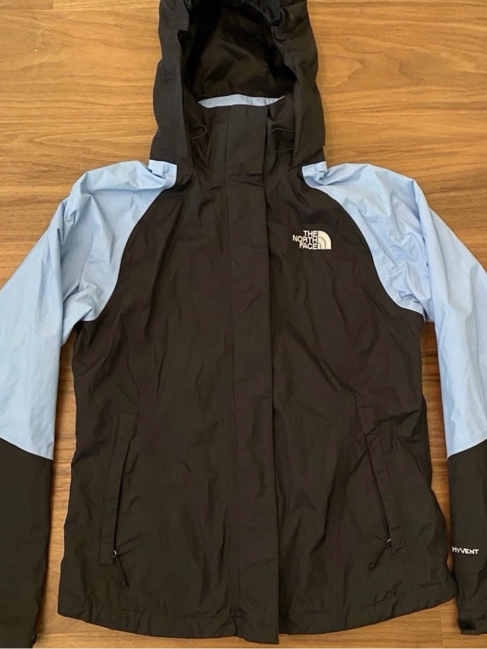 The North Face Women's Black & Light Blue Ski Jacket